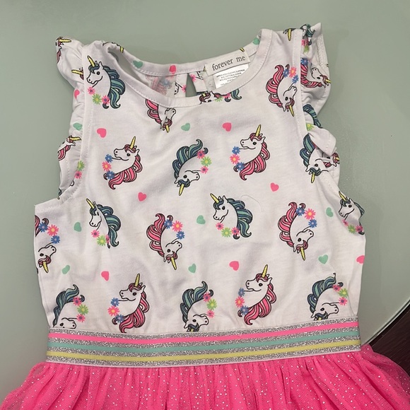 *BRAND NEW* Pink Glitter Unicorn Dress - Picture 2 of 3